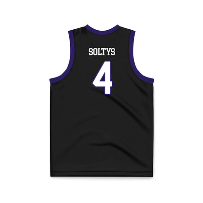 JMU - NCAA Women's Basketball : Delilah Soltys - Black Basketball Jersey-1
