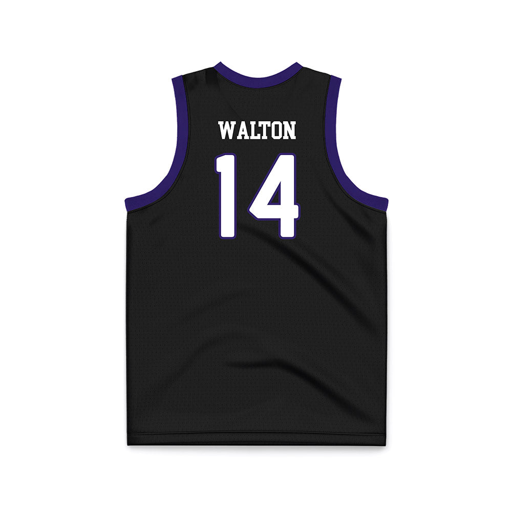JMU - NCAA Women's Basketball : Regina Walton - Black Basketball Jersey-1