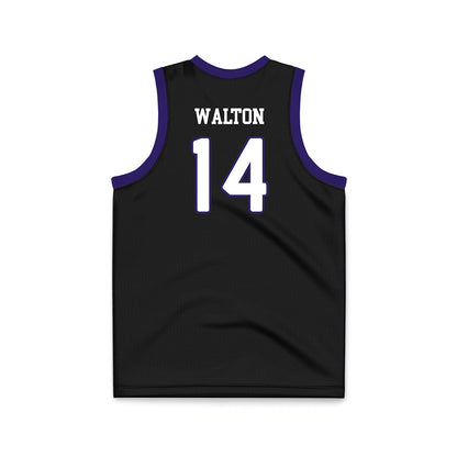 JMU - NCAA Women's Basketball : Regina Walton - Black Basketball Jersey-1