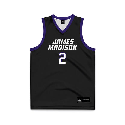 JMU - NCAA Women's Basketball : Kylie Marshall - Black Basketball Jersey-0