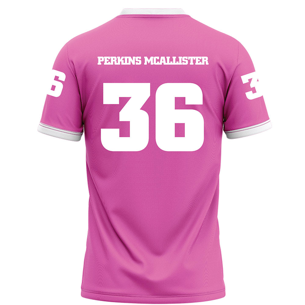 UTC - NCAA Football : D'Arco Perkins McAllister - Pink Football Jersey-1