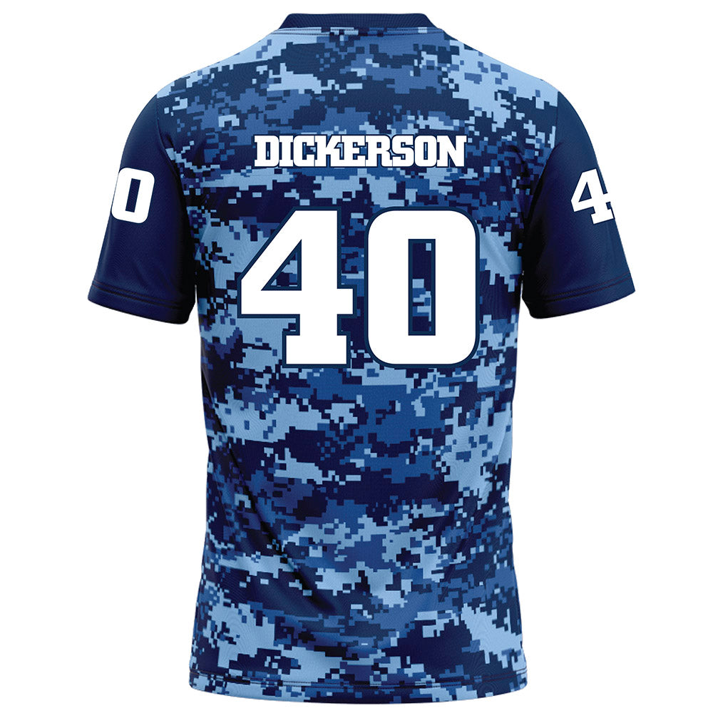 UTC - NCAA Football : Jordyn Dickerson - Navy Blue Camo Football Jersey-1