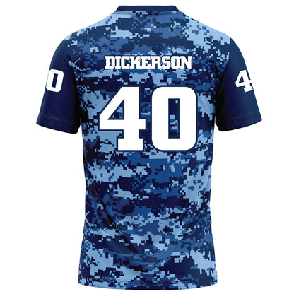 UTC - NCAA Football : Jordyn Dickerson - Navy Blue Camo Football Jersey-1
