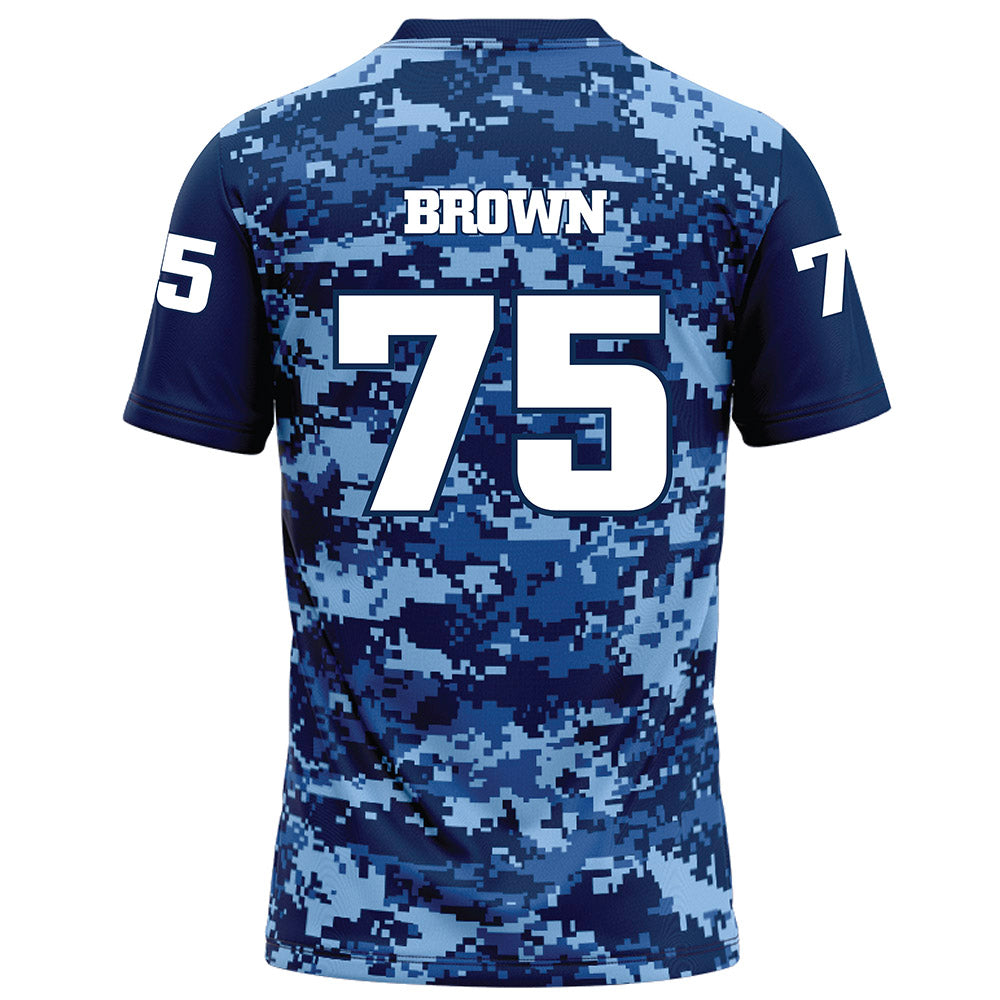 UTC - NCAA Football : Will Brown - Navy Blue Camo Football Jersey-1