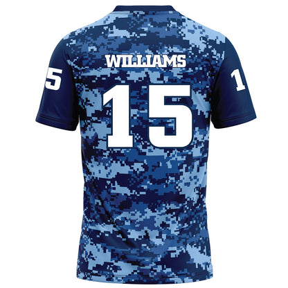 UTC - NCAA Football : Joshua Williams - Navy Blue Camo Football Jersey