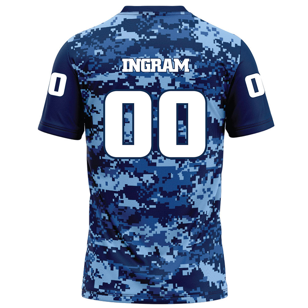 UTC - NCAA Football : Ryan Ingram - Navy Blue Camo Football Jersey-1