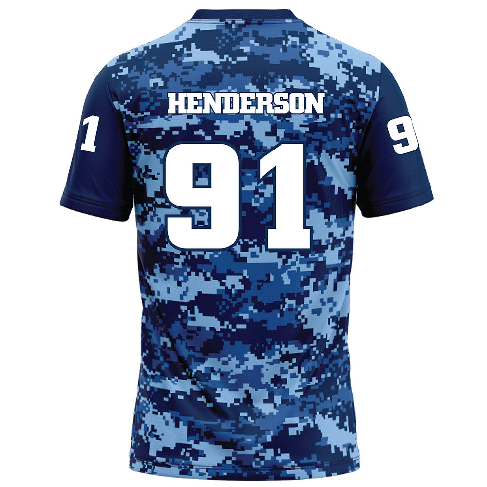 UTC - NCAA Football : Montrell Henderson - Navy Blue Camo Football Jersey-1