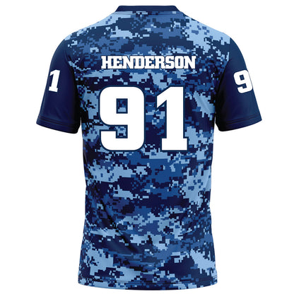 UTC - NCAA Football : Montrell Henderson - Navy Blue Camo Football Jersey-1