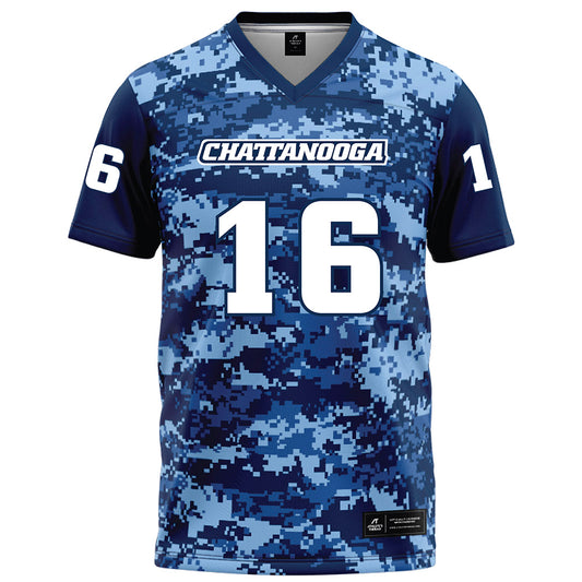 UTC - NCAA Football : Battle Alberson - Navy Blue Camo Football Jersey-0