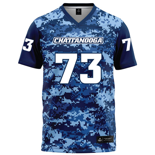 UTC - NCAA Football : Malik Watts - Navy Blue Camo Football Jersey-0