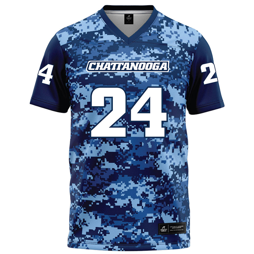 UTC - NCAA Football : Kelly Sejour Jr - Navy Blue Camo Football Jersey-0