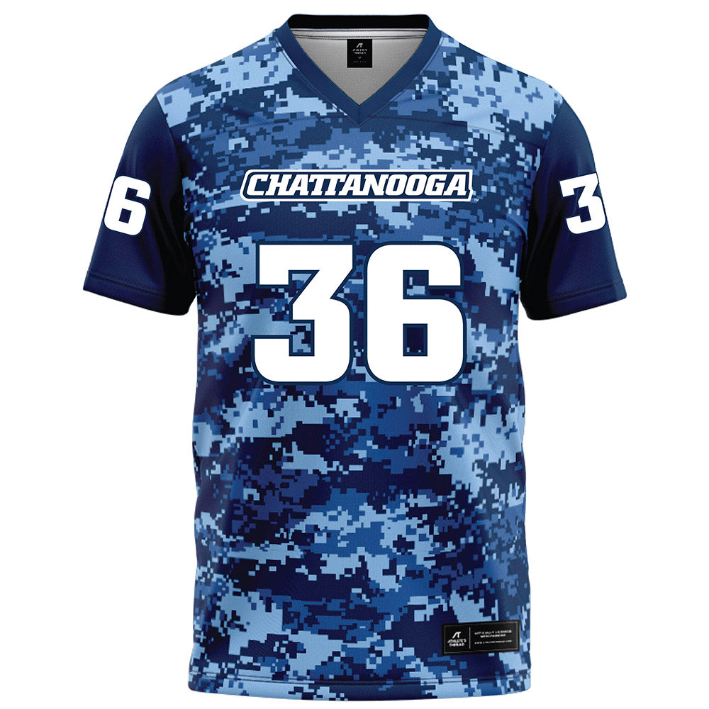 UTC - NCAA Football : D'Arco Perkins McAllister - Navy Blue Camo Football Jersey-0