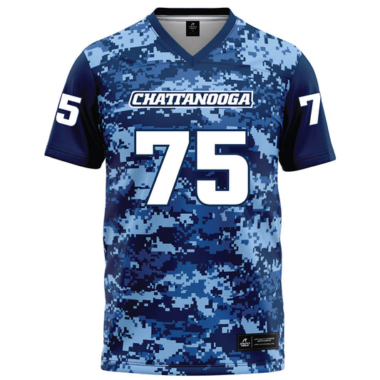 UTC - NCAA Football : Will Brown - Navy Blue Camo Football Jersey-0