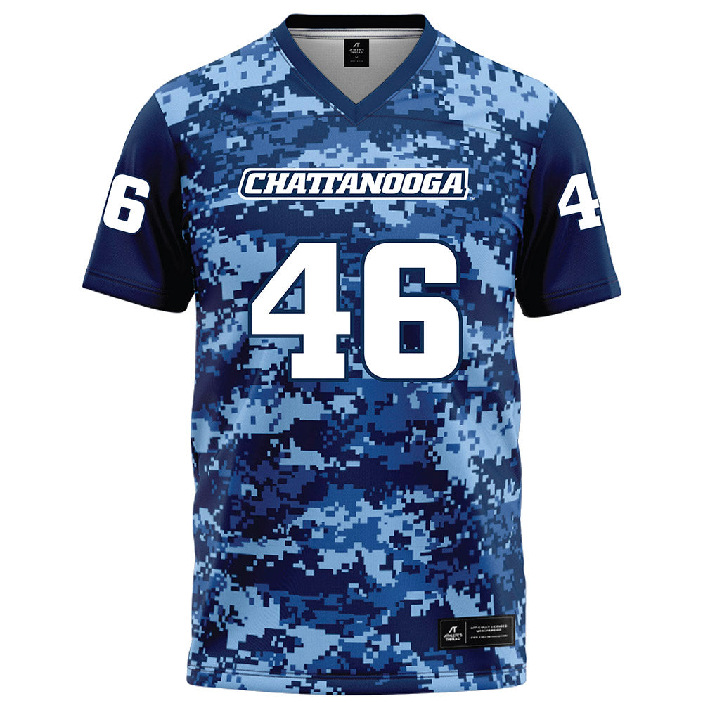 UTC - NCAA Football : Ethan Myers - Navy Blue Camo Football Jersey-0