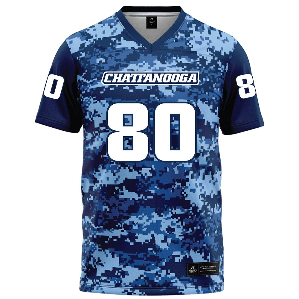 UTC - NCAA Football : Jaden George - Navy Blue Camo Football Jersey-0