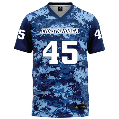 UTC - NCAA Football : Drake Luckie - Navy Blue Camo Football Jersey-0