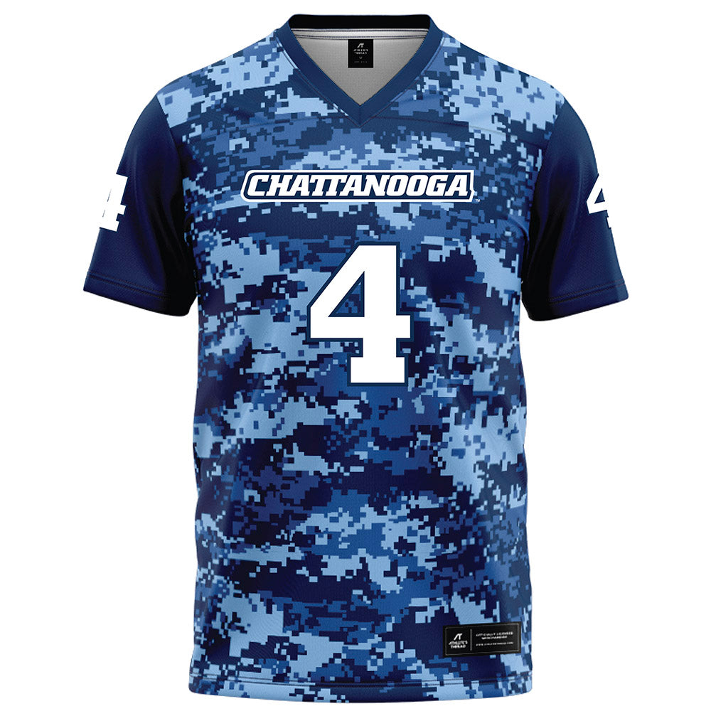 UTC - NCAA Football : AJ Little - Navy Blue Camo Football Jersey-0