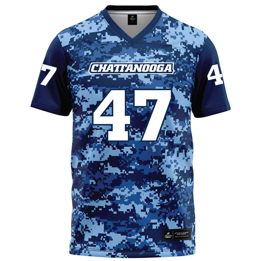 UTC - NCAA Football : Gavin Helton - Navy Blue Camo Football Jersey