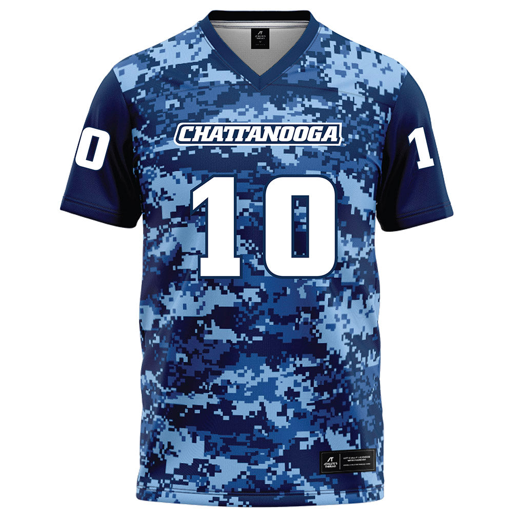 UTC - NCAA Football : Journey Wyche - Navy Blue Camo Football Jersey