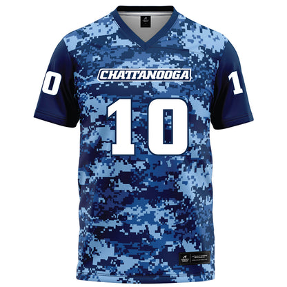 UTC - NCAA Football : Journey Wyche - Navy Blue Camo Football Jersey