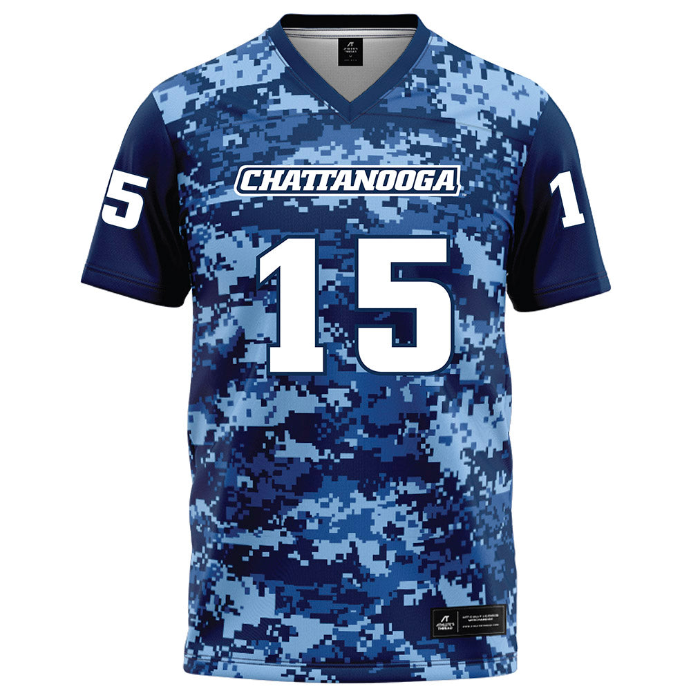 UTC - NCAA Football : Joshua Williams - Navy Blue Camo Football Jersey