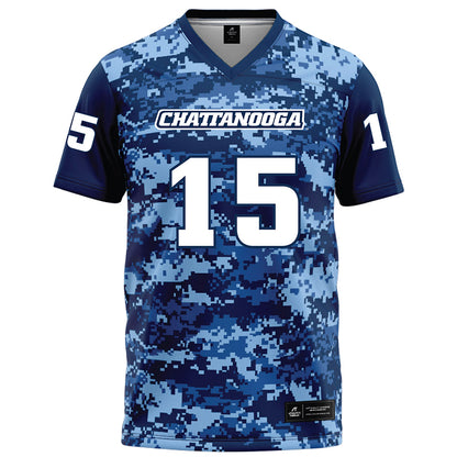 UTC - NCAA Football : Joshua Williams - Navy Blue Camo Football Jersey