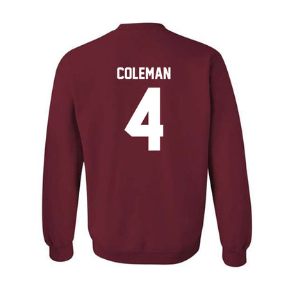 NCCU - NCAA Women's Basketball : Tierney Coleman - Classic Shersey Crewneck Sweatshirt-1
