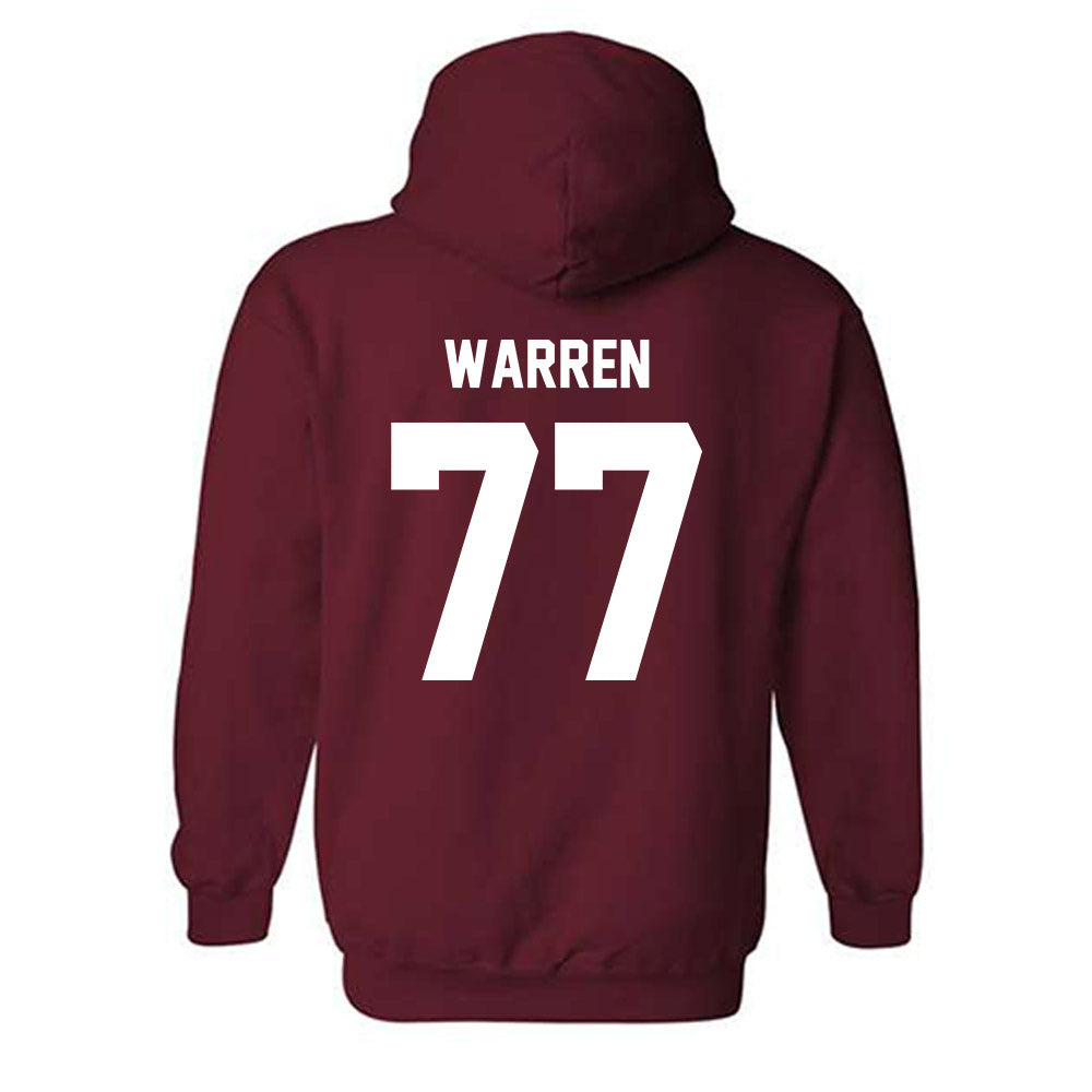 NCCU - NCAA Football : Seven Warren - Classic Shersey Hooded Sweatshirt