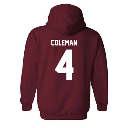 NCCU - NCAA Women's Basketball : Tierney Coleman - Classic Shersey Hooded Sweatshirt-1