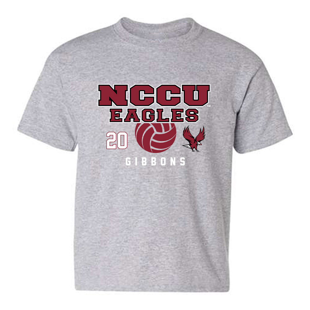 NCCU - NCAA Women's Volleyball : Hailey Gibbons - Classic Fashion Shersey Youth T-Shirt-0