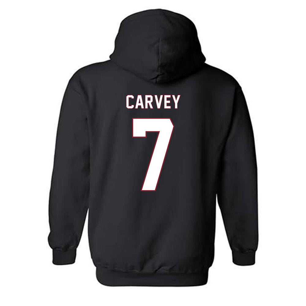 NCCU - NCAA Men's Basketball : Khouri Carvey - Replica Shersey Hooded Sweatshirt-1