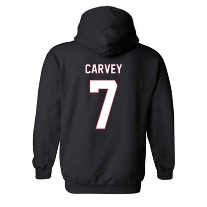 NCCU - NCAA Men's Basketball : Khouri Carvey - Replica Shersey Hooded Sweatshirt-1