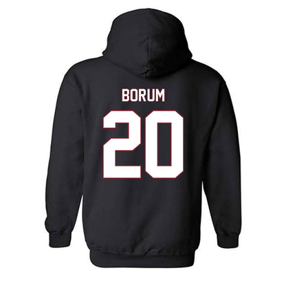 NCCU - NCAA Softball : Kia Borum - Replica Shersey Hooded Sweatshirt-1