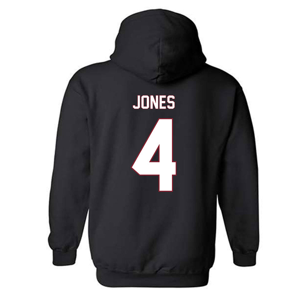 NCCU - NCAA Softball : Ivory Jones - Replica Shersey Hooded Sweatshirt-1