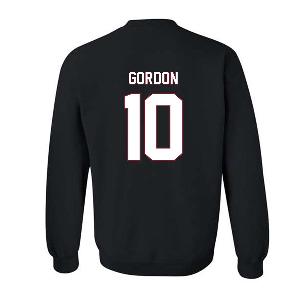 NCCU - NCAA Men's Basketball : Devin Gordon - Replica Shersey Crewneck Sweatshirt-1