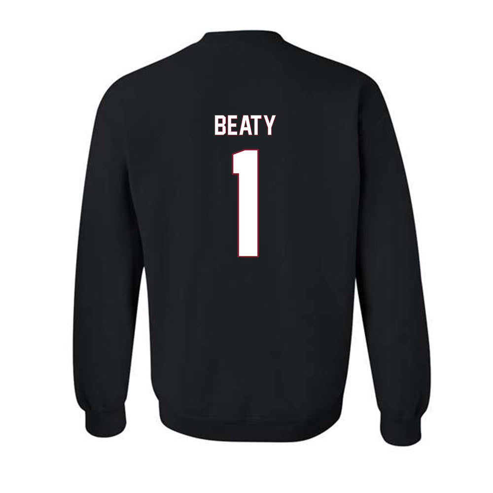 NCCU - NCAA Women's Volleyball : LeAnna Beaty - Replica Shersey Crewneck Sweatshirt-1