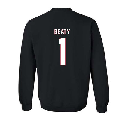NCCU - NCAA Women's Volleyball : LeAnna Beaty - Replica Shersey Crewneck Sweatshirt-1