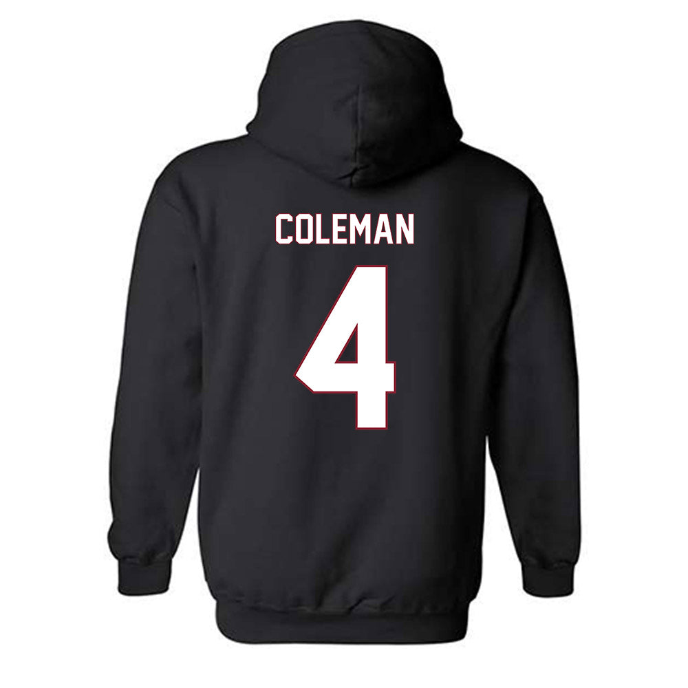 NCCU - NCAA Women's Basketball : Tierney Coleman - Replica Shersey Hooded Sweatshirt-1