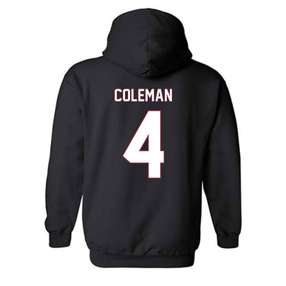 NCCU - NCAA Women's Basketball : Tierney Coleman - Replica Shersey Hooded Sweatshirt-1