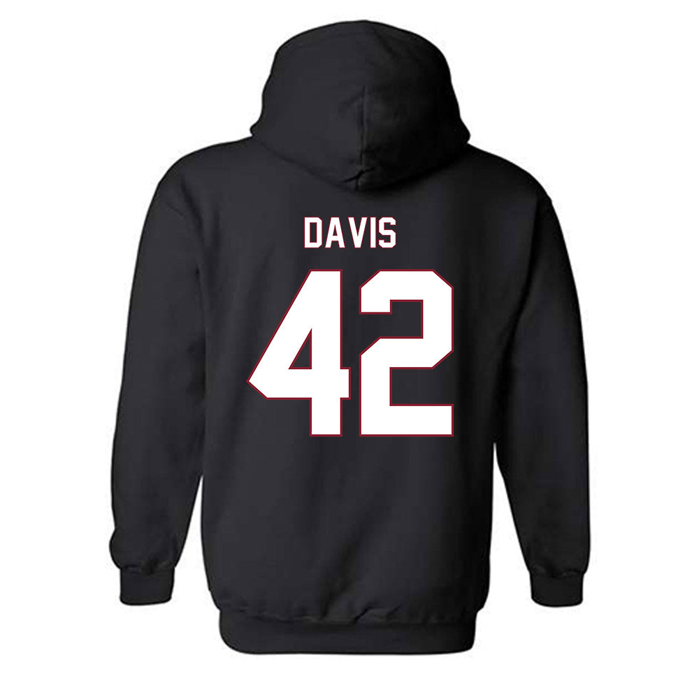 NCCU - NCAA Softball : Jaden Davis - Replica Shersey Hooded Sweatshirt-1