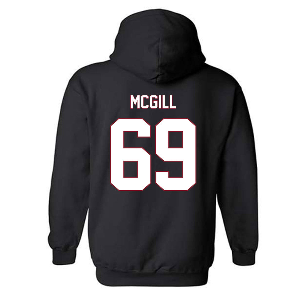 NCCU - NCAA Football : Jordan McGill - Replica Shersey Hooded Sweatshirt-1