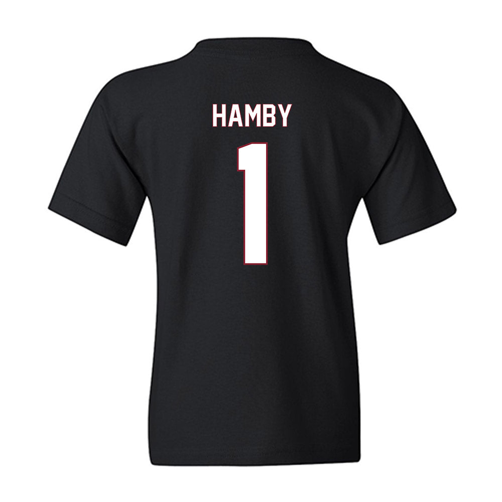 NCCU - NCAA Softball : Jaidyn Hamby - Replica Shersey Youth T-Shirt-1