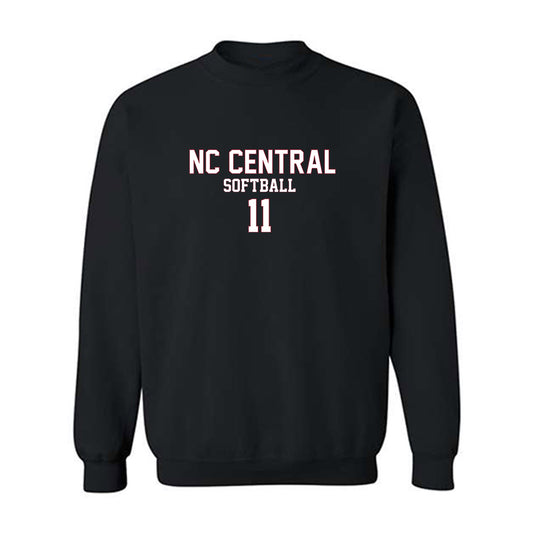 NCCU - NCAA Softball : Makiya Graves - Replica Shersey Crewneck Sweatshirt-0