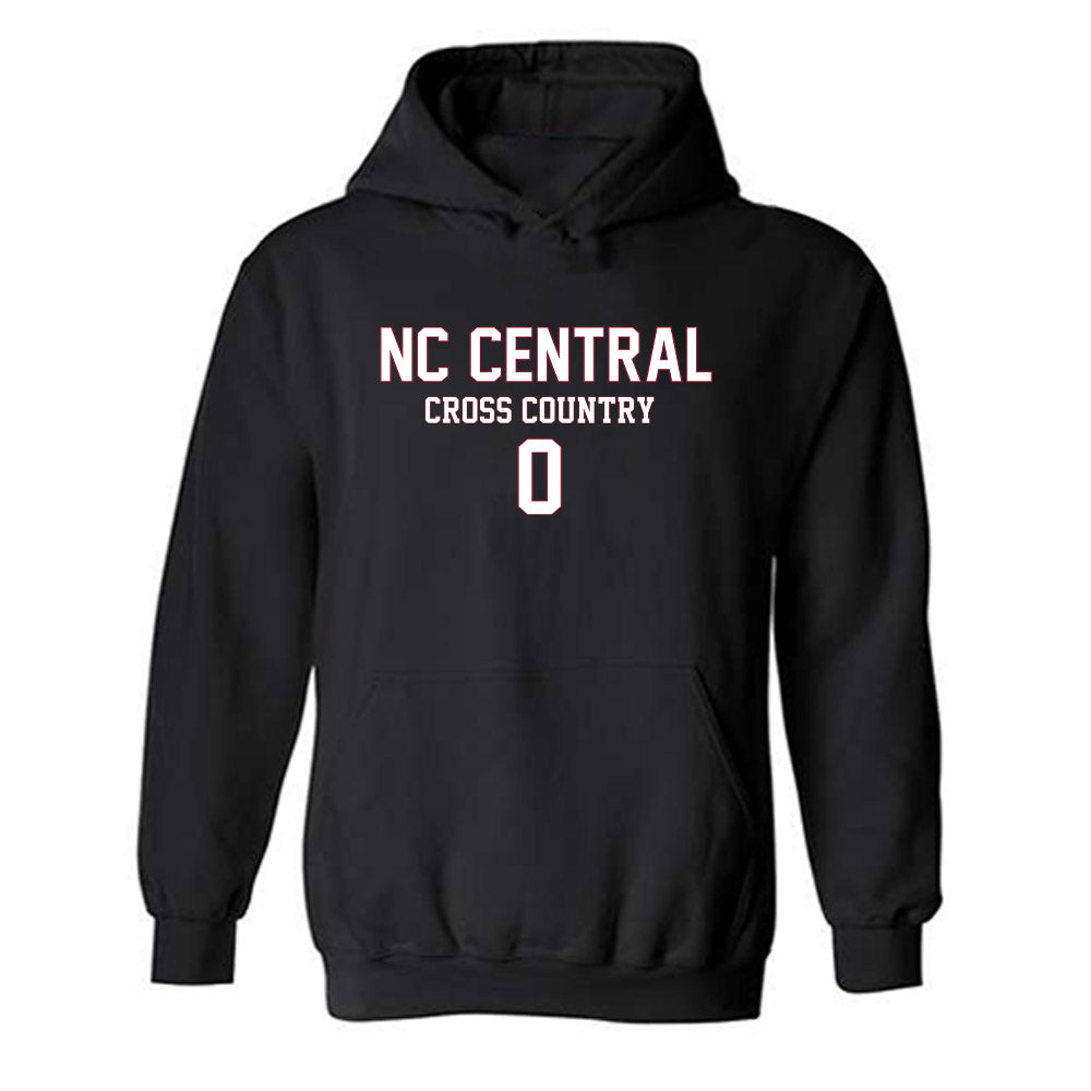 NCCU - NCAA Men's Cross Country : Isaiah Bowman - Replica Shersey Hooded Sweatshirt-0