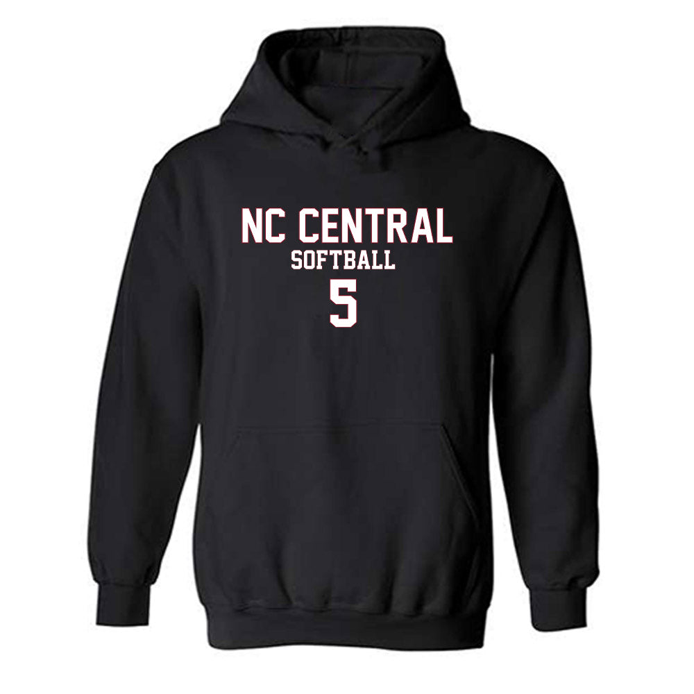 NCCU - NCAA Softball : Lana Reed - Replica Shersey Hooded Sweatshirt-0