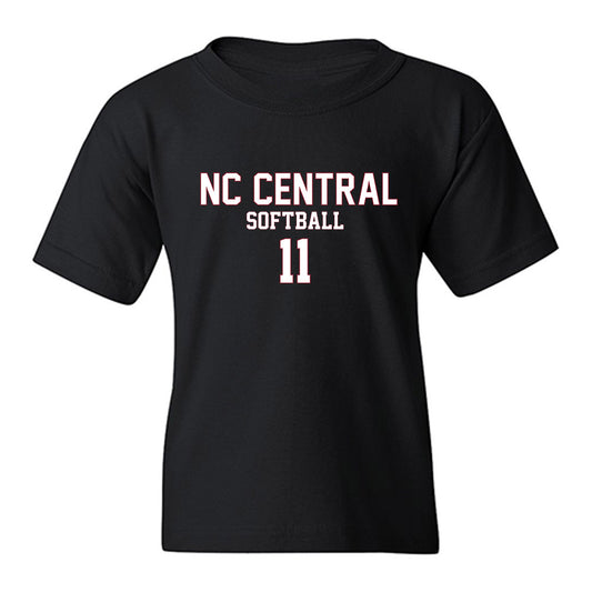 NCCU - NCAA Softball : Makiya Graves - Replica Shersey Youth T-Shirt-0