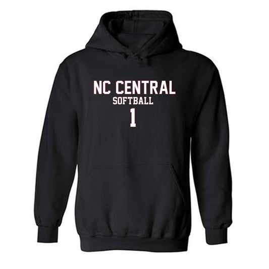 NCCU - NCAA Softball : Jaidyn Hamby - Replica Shersey Hooded Sweatshirt-0