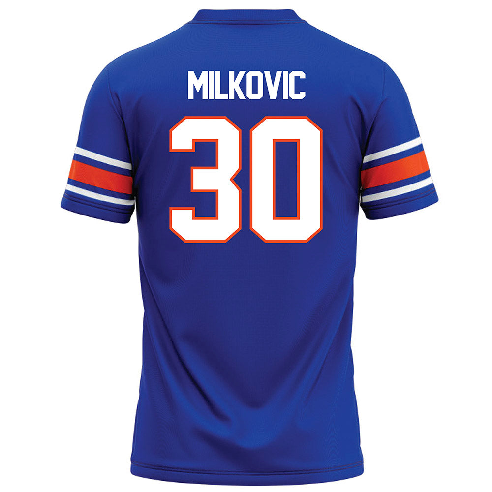 Boise State - NCAA Football : Wyatt Milkovic - Blue Football Jersey