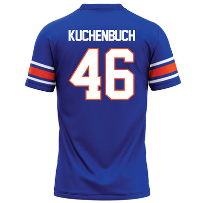 Boise State - NCAA Football : Carter Kuchenbuch - Blue Football Jersey-1