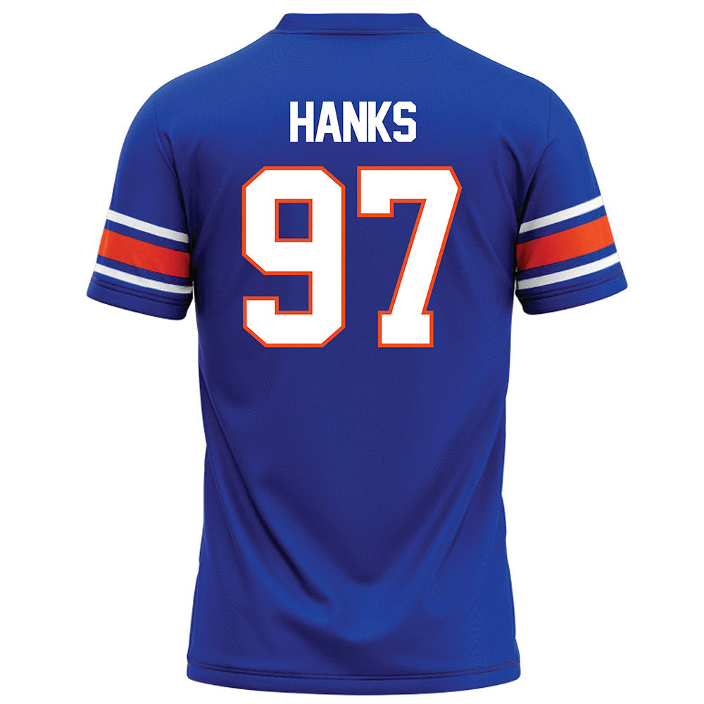 Boise State - NCAA Football : Hayden Hanks - Blue Football Jersey